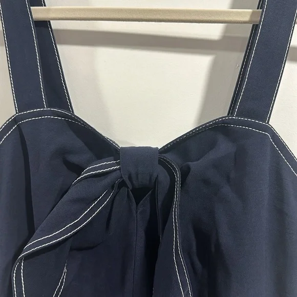 NWT A New Day Nautical Twist Tie Front Dress - Picture 7 of 13